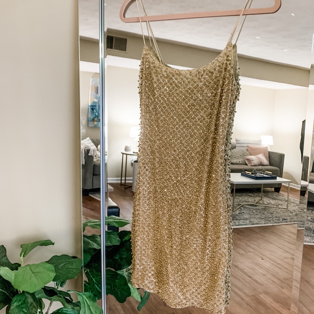 Oh Polly Drop a Glint Dress